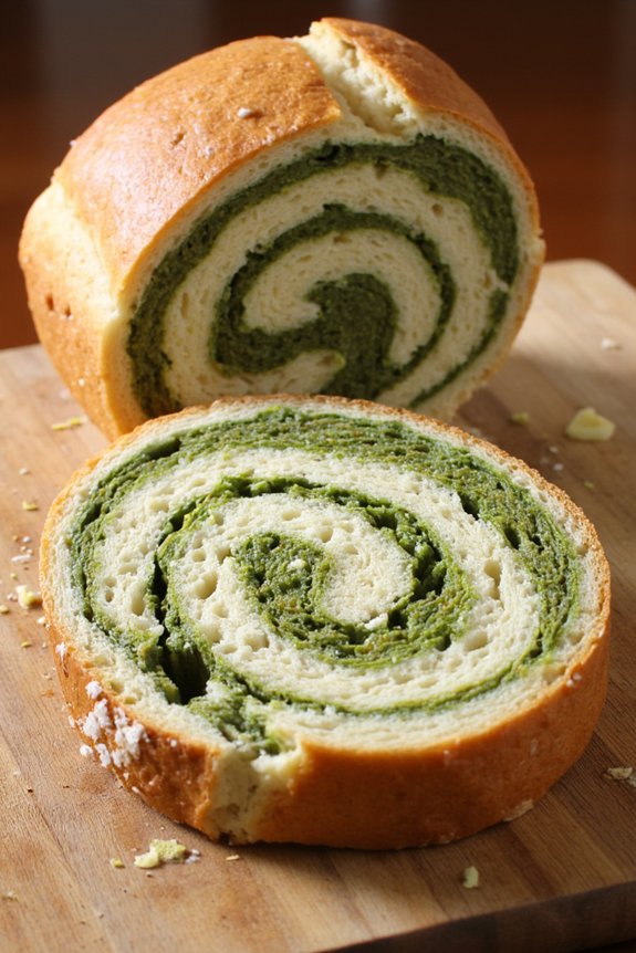 pesto infused homemade bread recipe