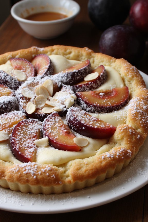 plum almond tart recipe