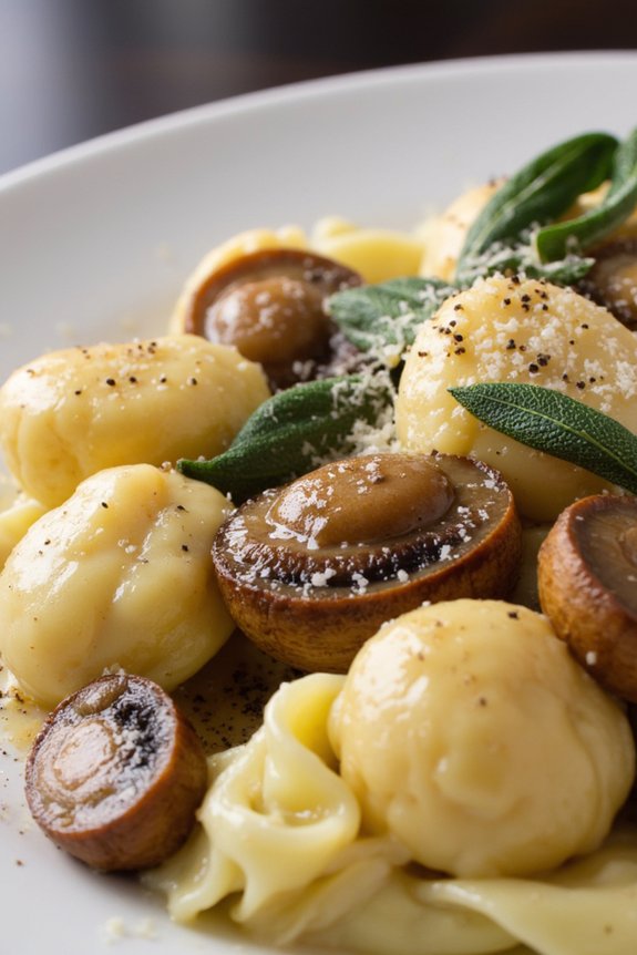 porcini mushroom sage gnocchi