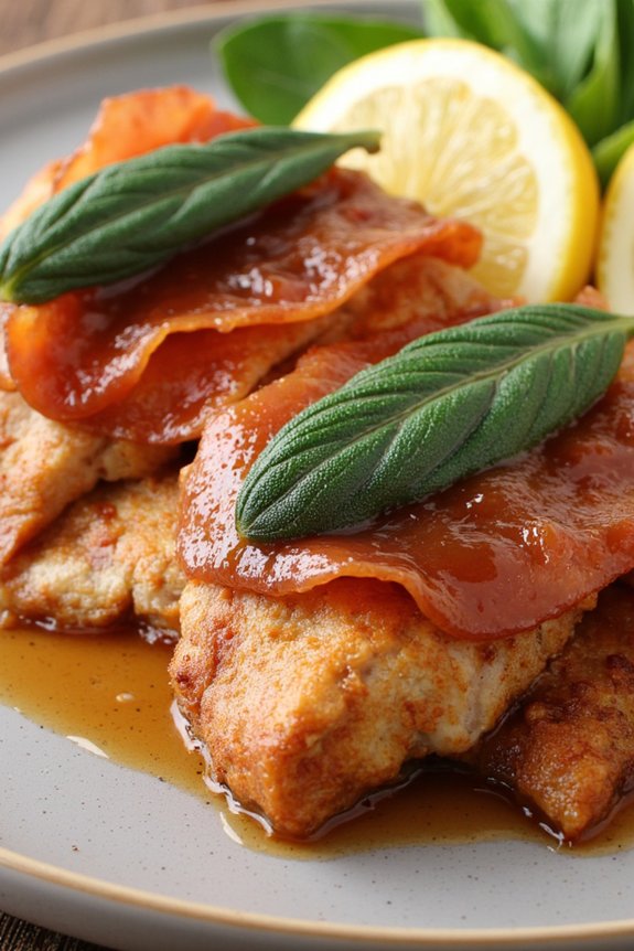 pork cutlets with prosciutto