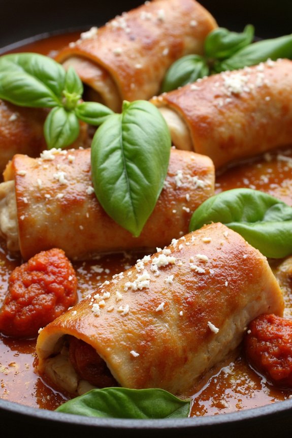 pork loin rolled with tomatoes