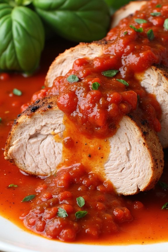 pork tenderloin with tomato sauce