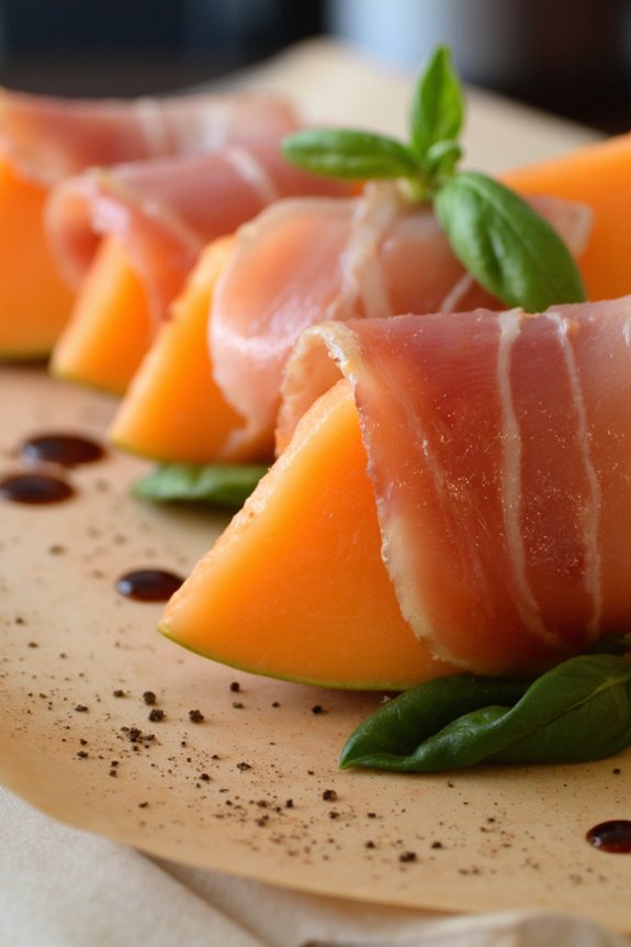 prosciutto and melon appetizer