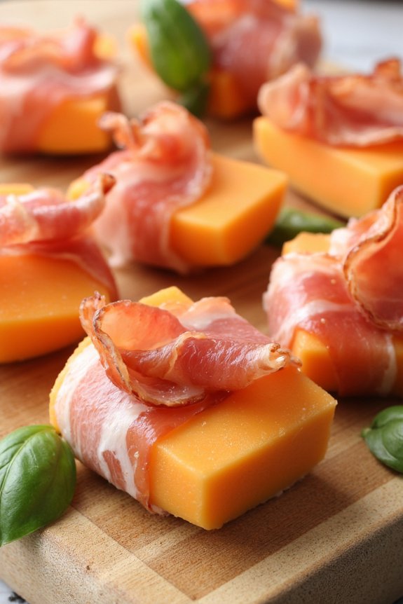 prosciutto and melon appetizer