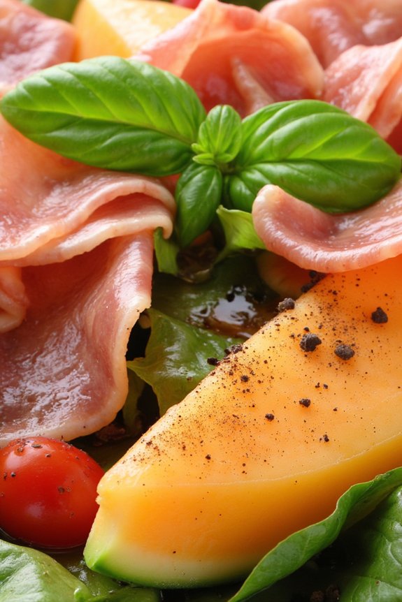 prosciutto and melon salad