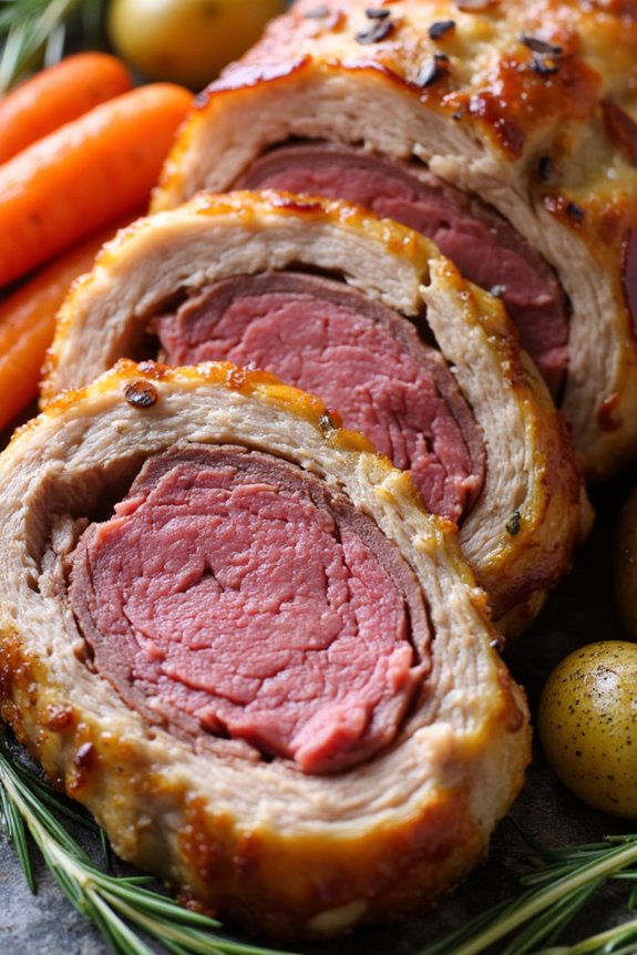 prosciutto wrapped beef elegance