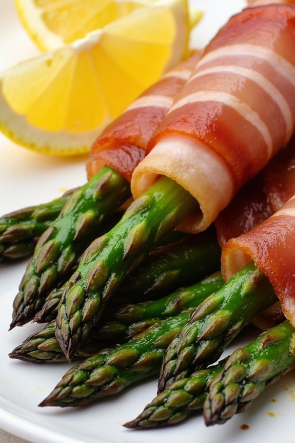 prosciutto wrapped grilled asparagus delight