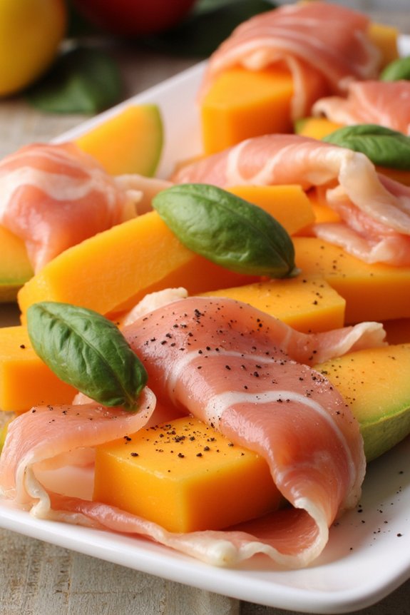 prosciutto wrapped melon appetizer recipe