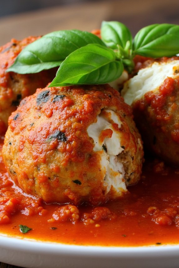 pugliese meatballs with ricotta