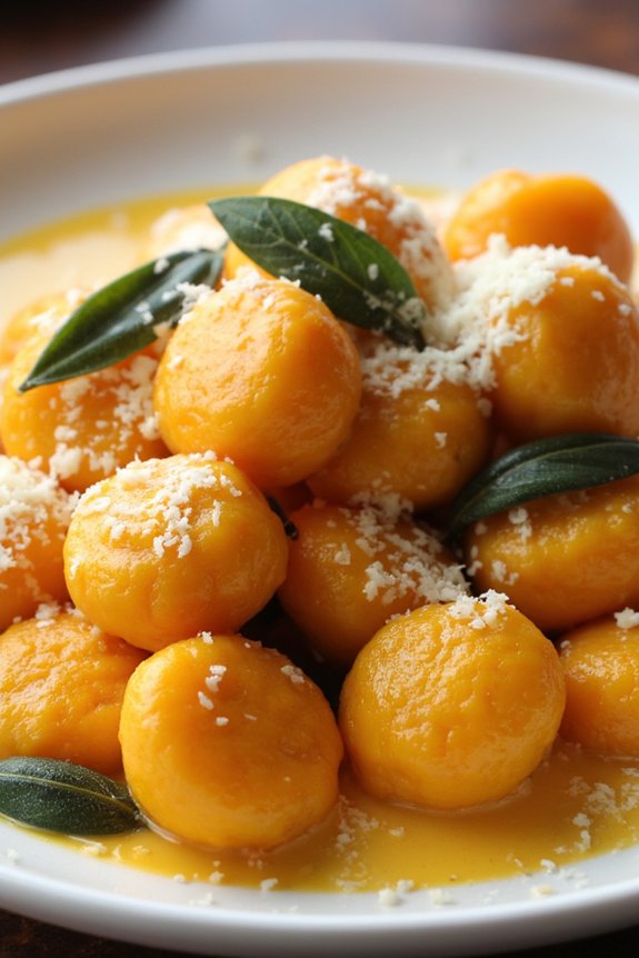 pumpkin gnocchi with sage butter