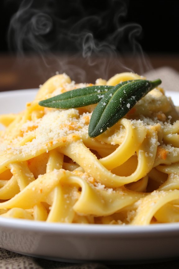 pumpkin sage alfredo delight