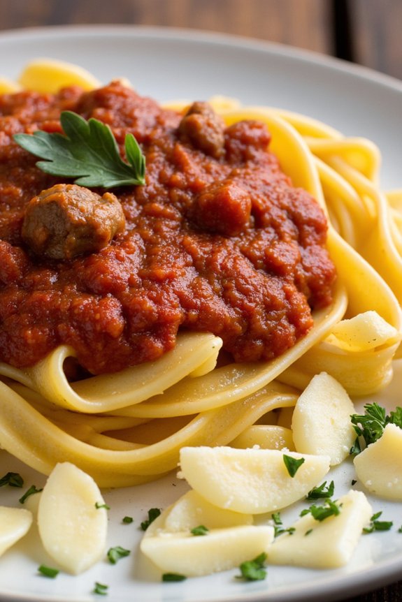 quick and flavorful meat sauce