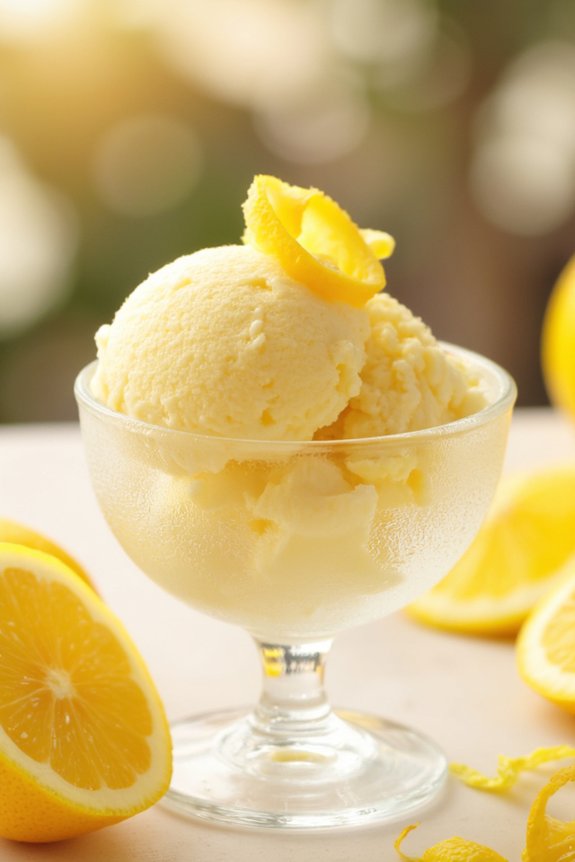 revitalizing homemade lemon gelato