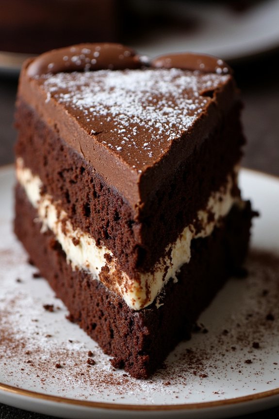 rich chocolate almond cake