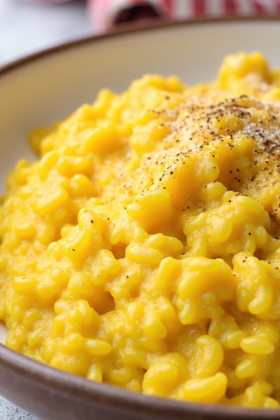 rich creamy saffron risotto