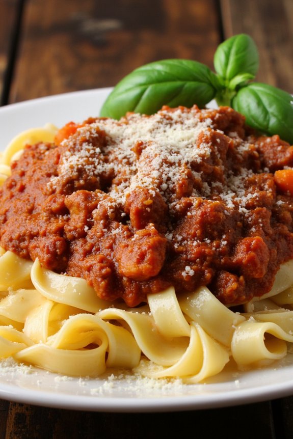 rich hearty bolognese sauce