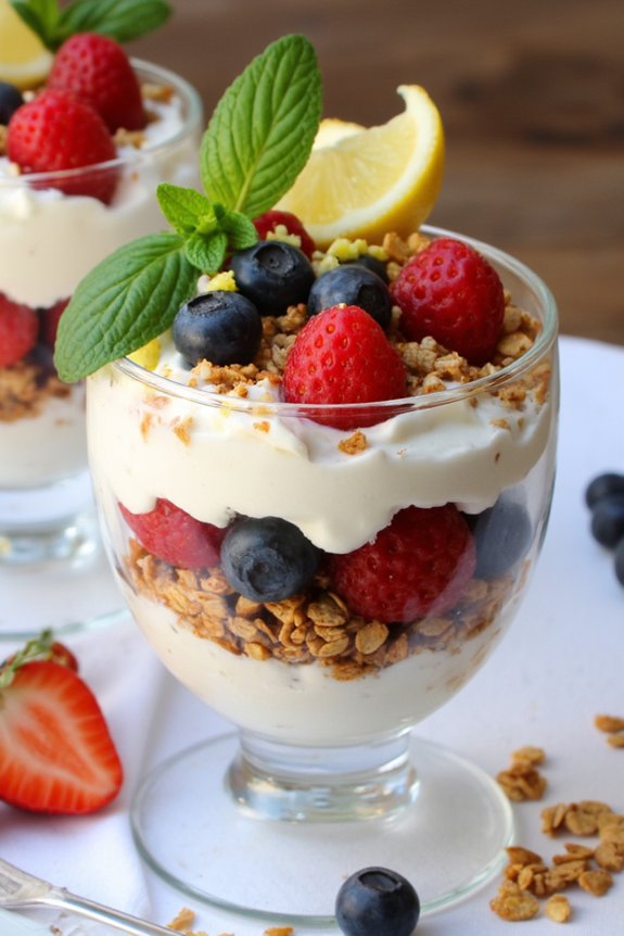 ricotta berry dessert parfait