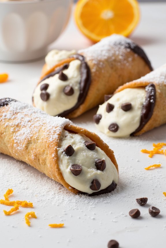 ricotta chocolate chip cannoli