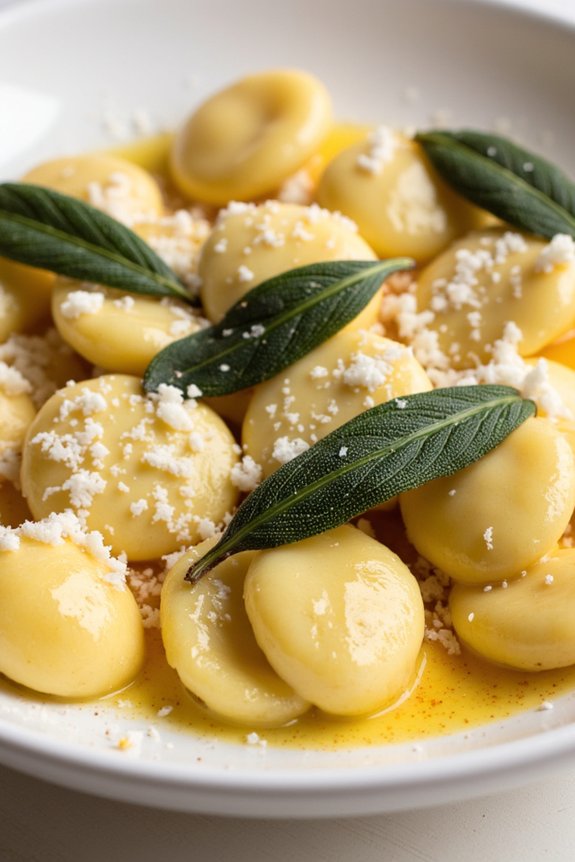 ricotta gnocchi with sage butter