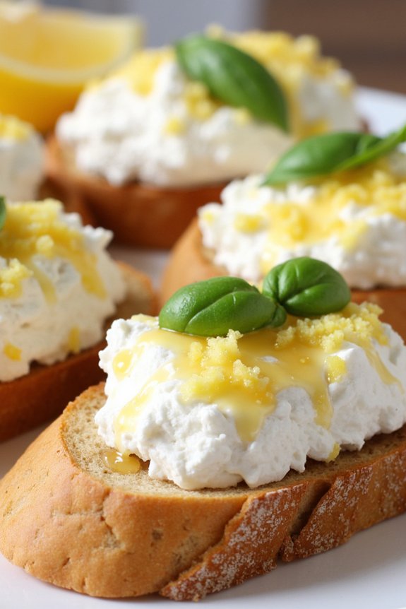 ricotta honey toasted bread