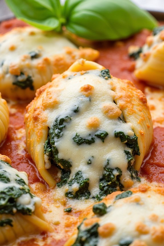 ricotta spinach pasta shells