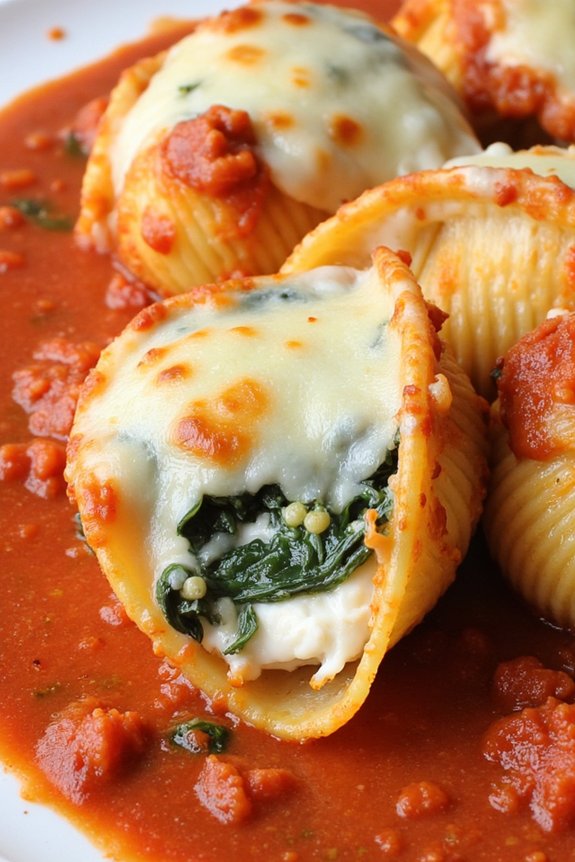 ricotta spinach stuffed shells