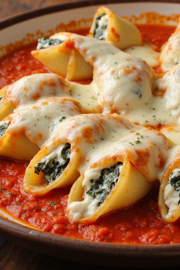 ricotta spinach stuffed shells