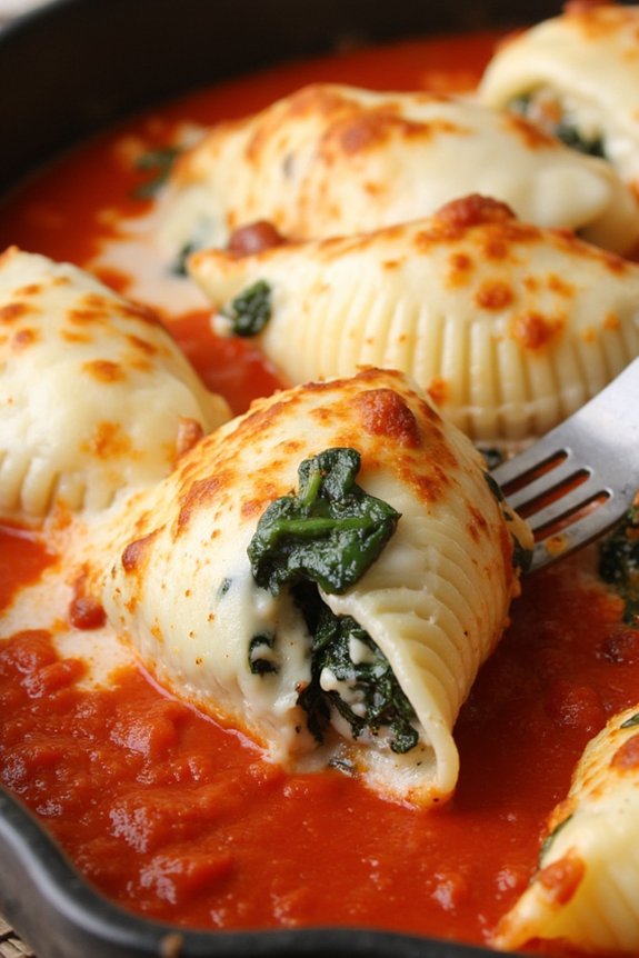 ricotta spinach stuffed shells