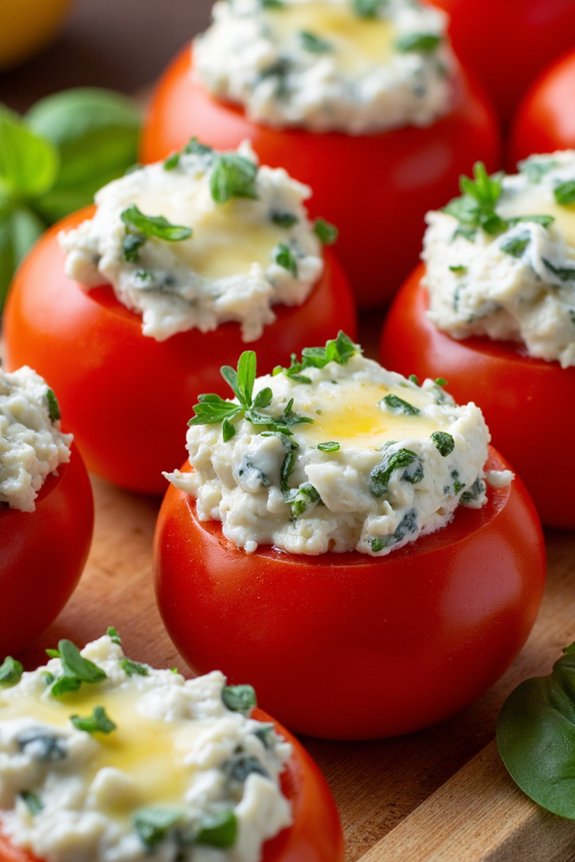 ricotta stuffed cherry tomatoes