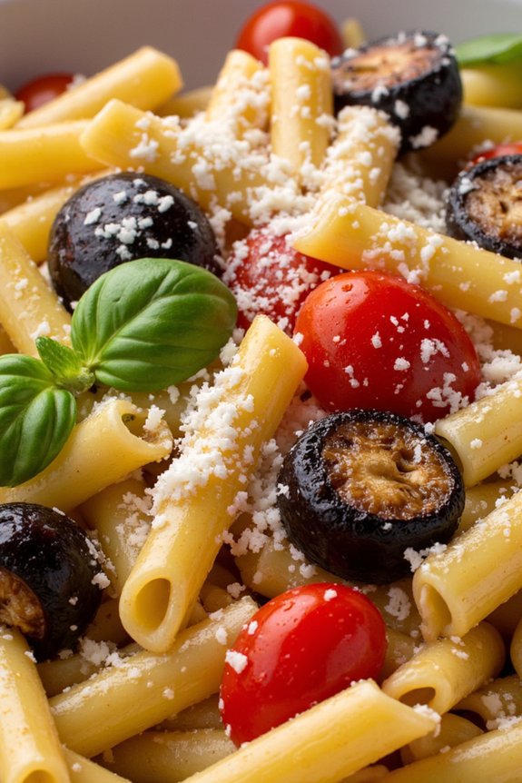 roasted eggplant pasta delight