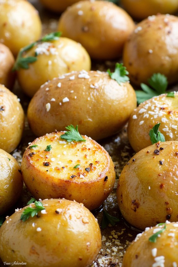 roasted herb infused baby potatoes