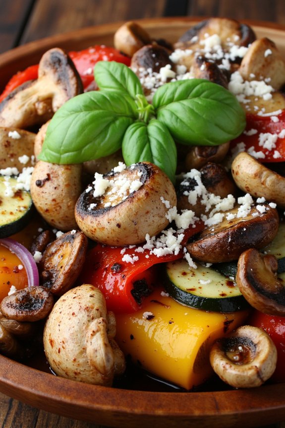 roasted mushroom vegetable medley