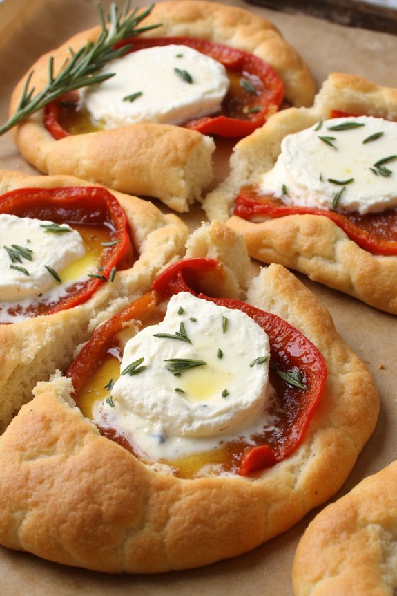 roasted red pepper focaccia