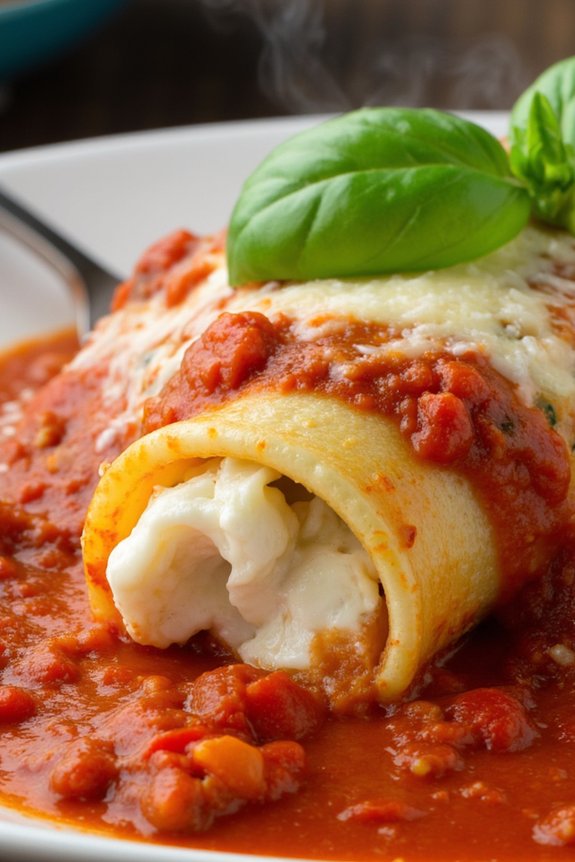roasted red pepper manicotti recipe