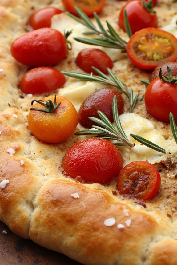 roasted tomato garlic focaccia