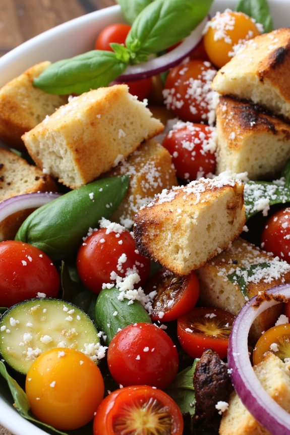 rustic autumn vegetable salad