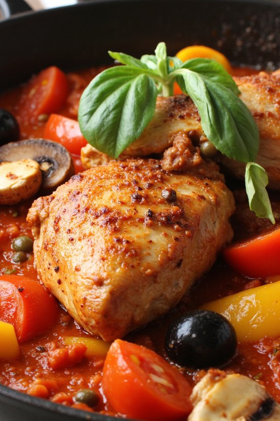 rustic italian chicken cacciatore