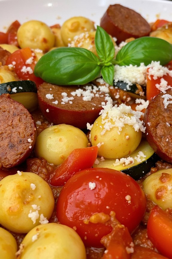 rustic italian sausage gnocchi