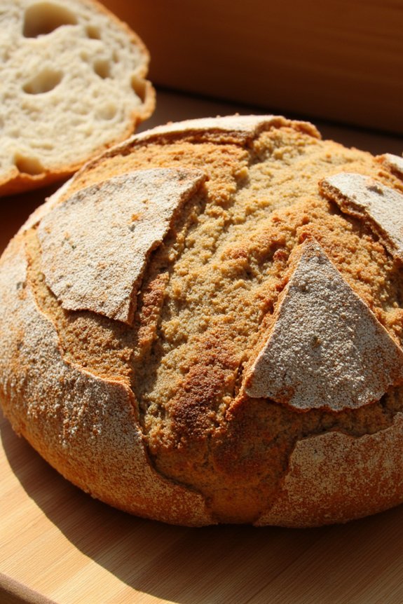 rustic marjoram walnut bread