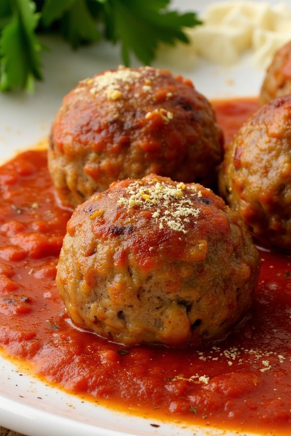 saffron infused abruzzese meatballs