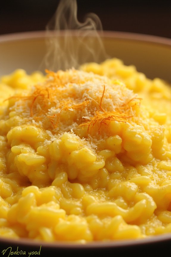 saffron infused creamy risotto