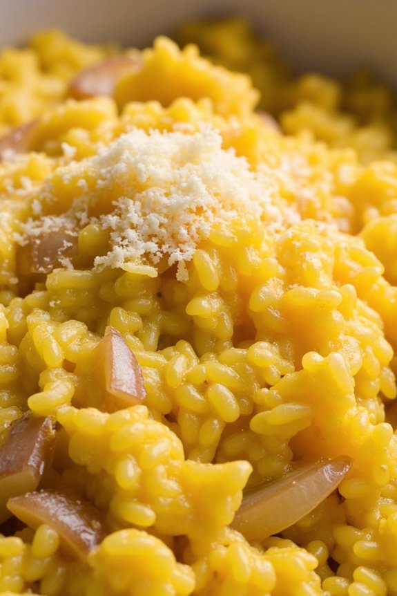 saffron infused creamy risotto