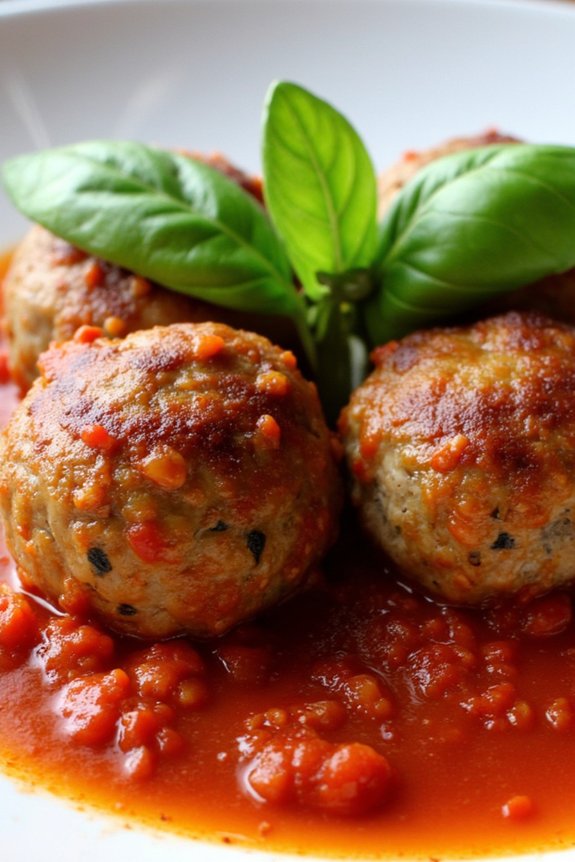 saffron infused italian meatballs