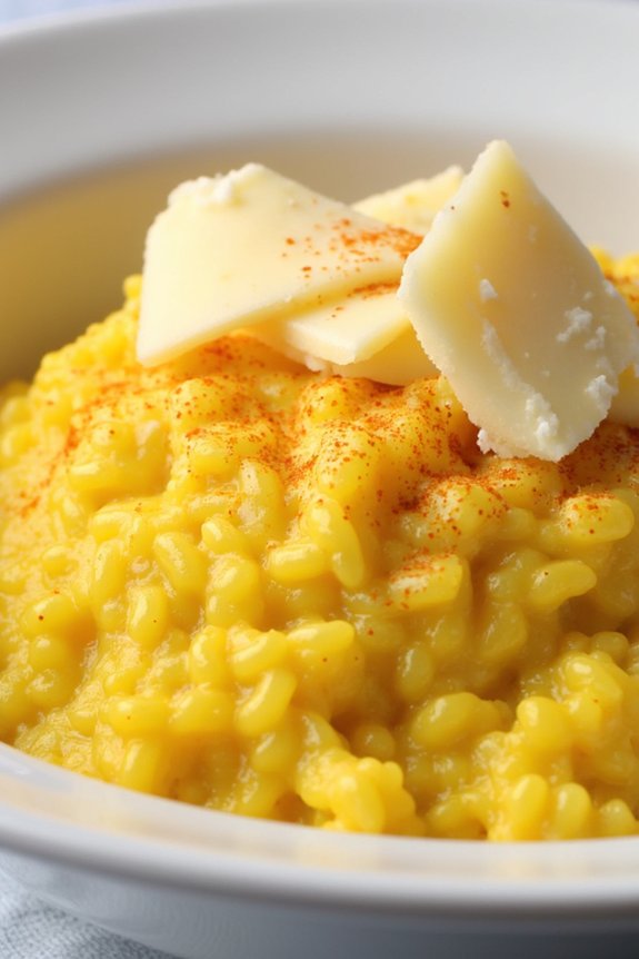 saffron risotto with creaminess