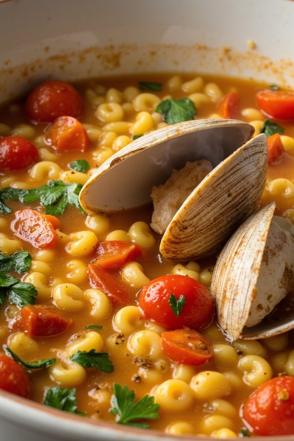 sardinian seafood fregola soup