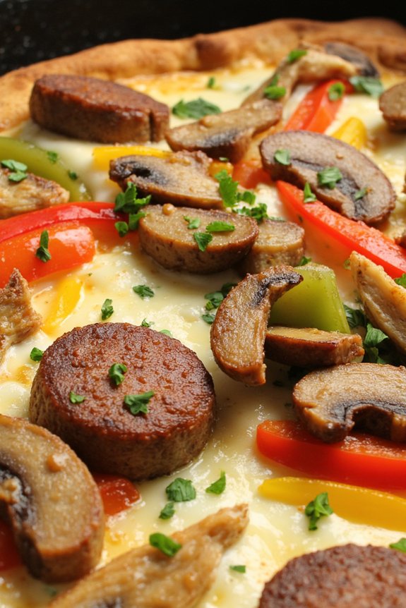 sausage and mushroom frittata