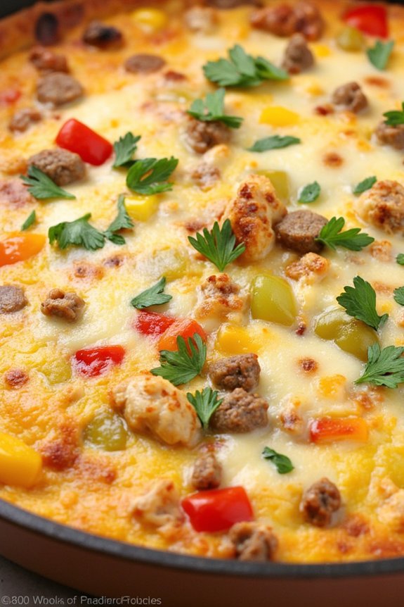 sausage and pepper frittata