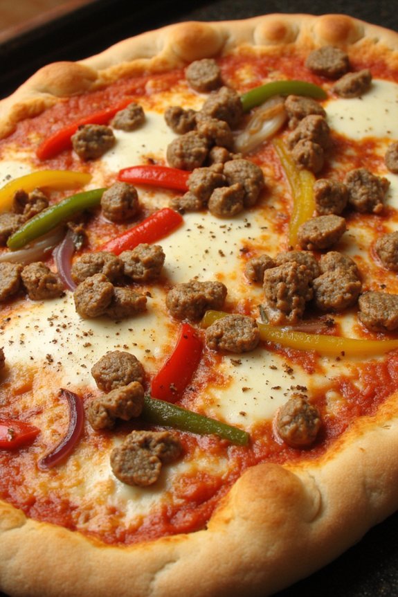 sausage and pepper pizza