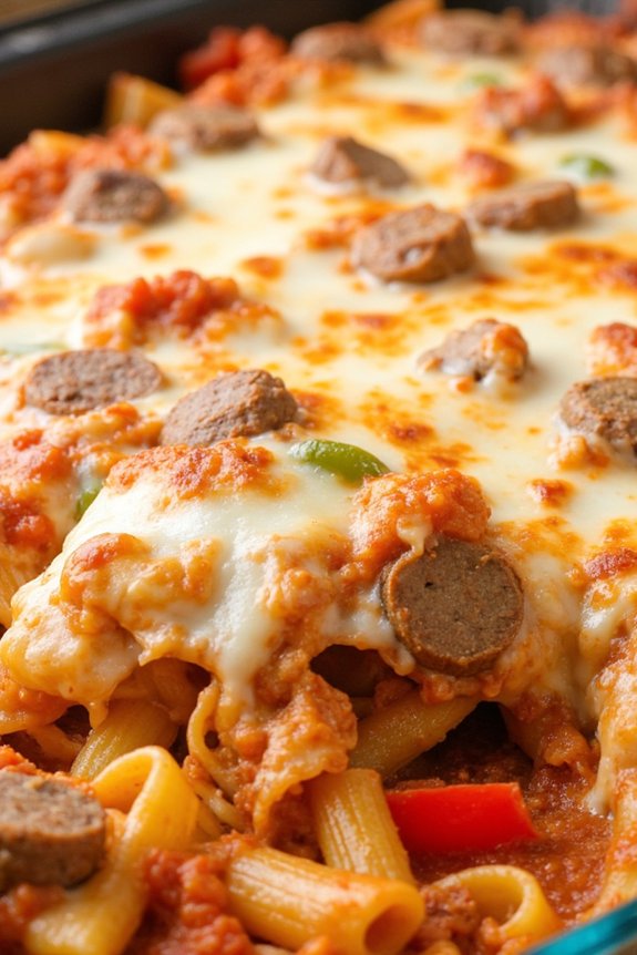 sausage and pepper ziti