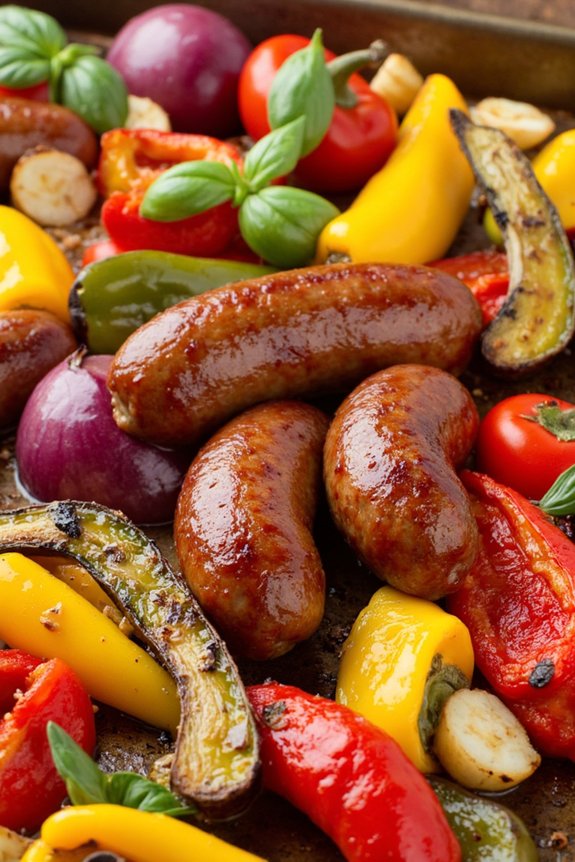 sausage and peppers dinner